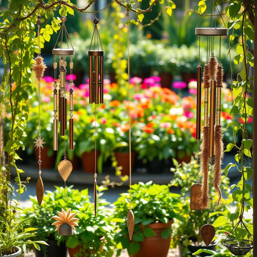 DIY Wind Chimes Garden Ideas