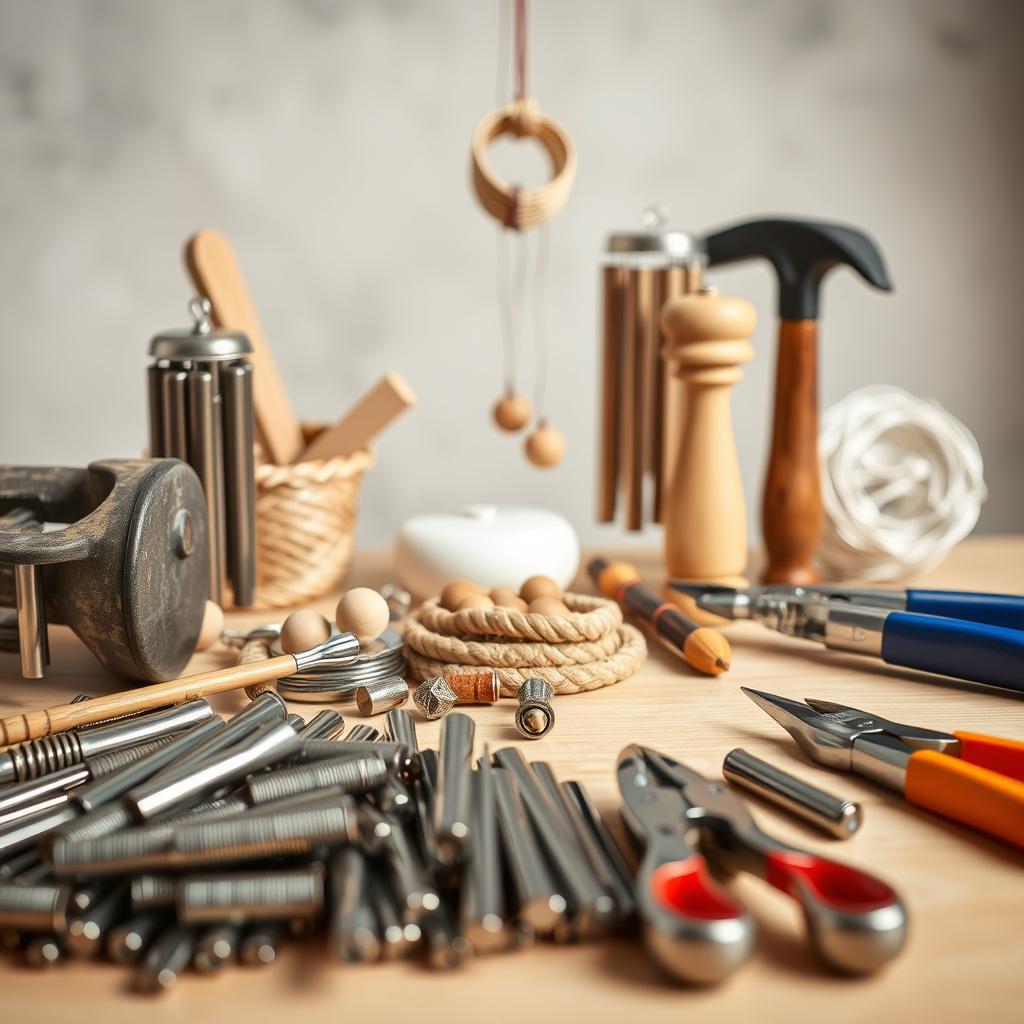 DIY Wind Chimes Tools