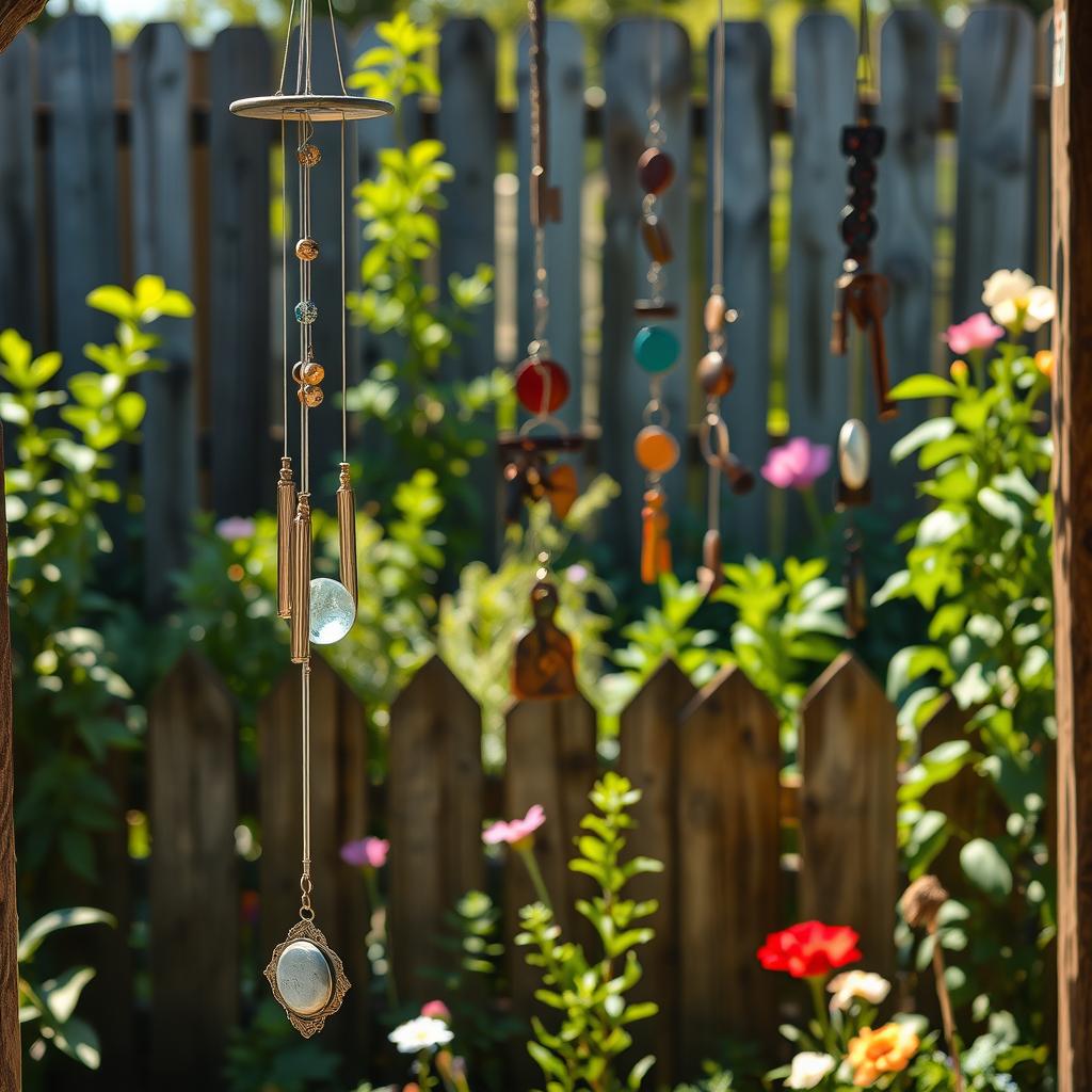 Upcycled Wind Chimes Garden Decor