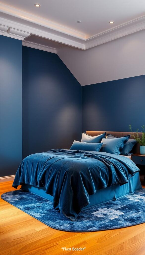 blue bedroom decor