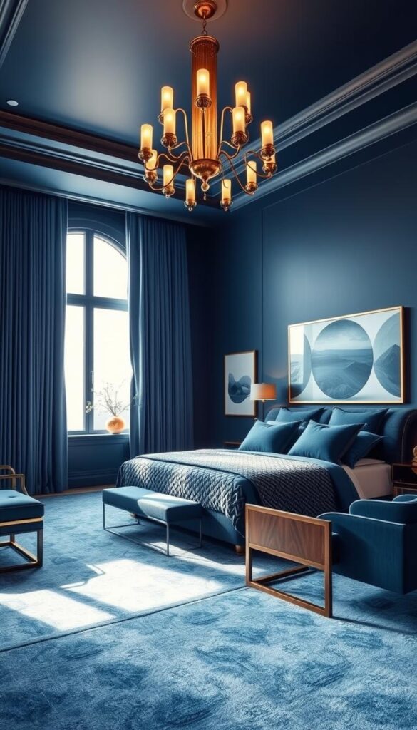 blue bedroom design