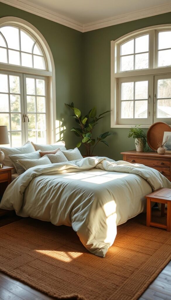 sage green bedroom decor