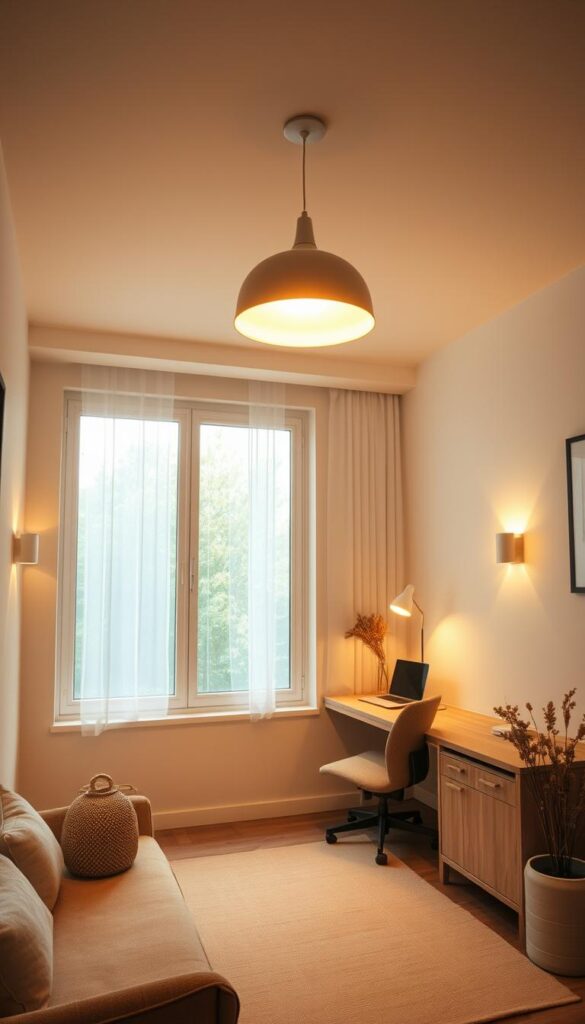small room design lighting