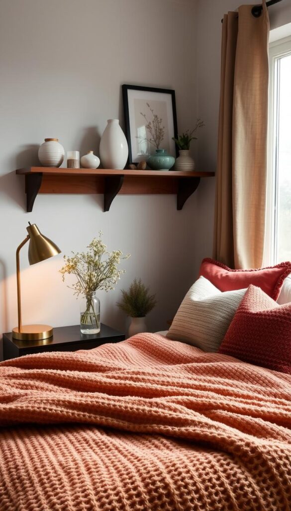 Seasonal small bedroom decor updates