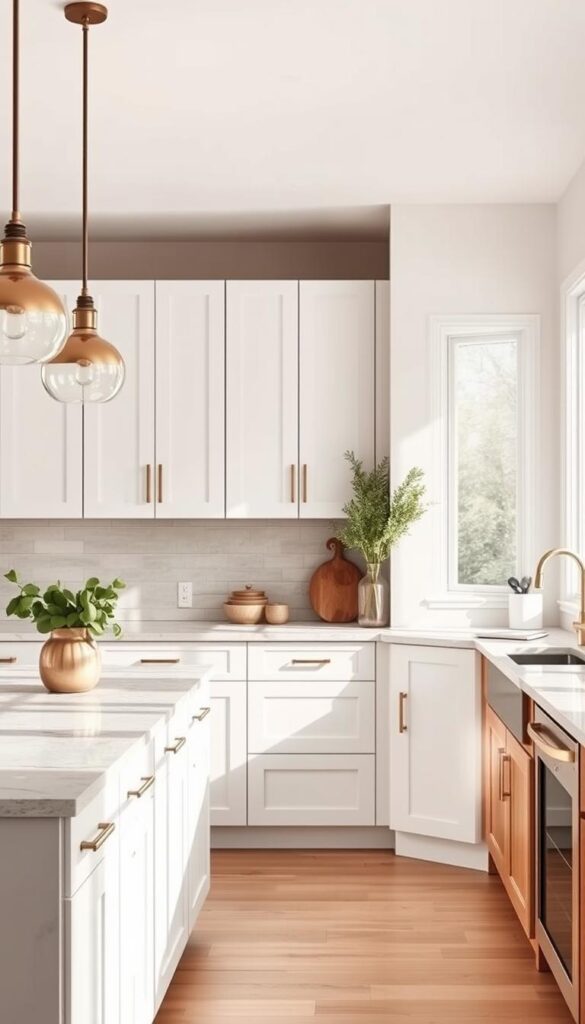 Warm white kitchen ideas in diverse styles