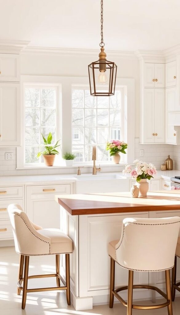 cream and white kitchen design ideas