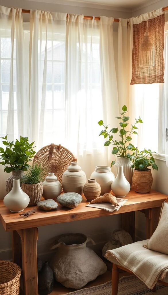 natural materials cottagecore home decor
