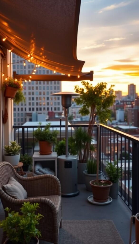 small balcony decoration weather solutions