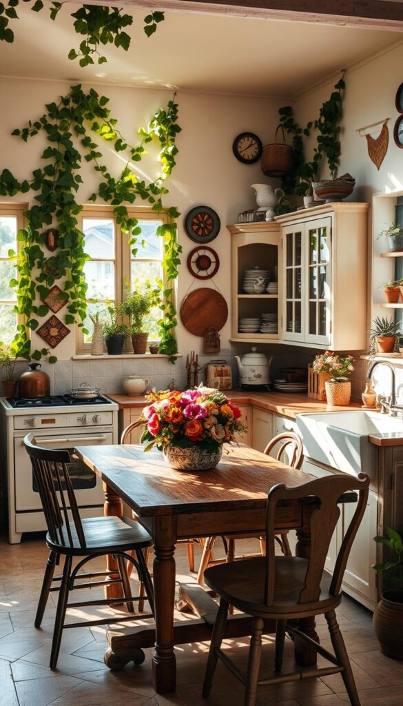 vintage boho decor kitchen