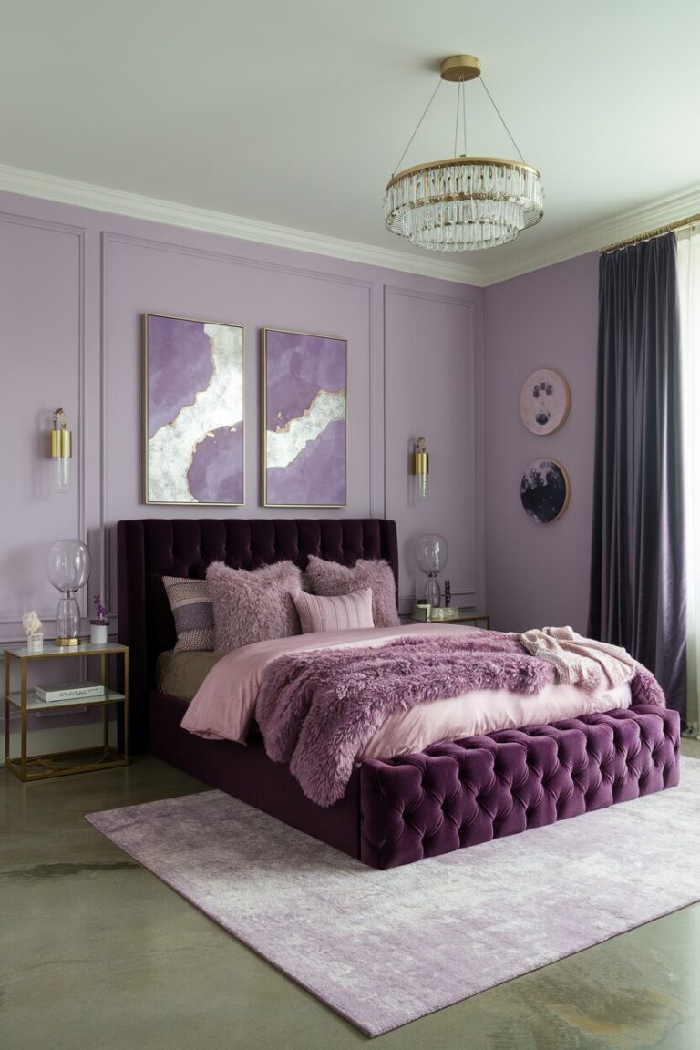 Inspiring Purple Bedroom Makeover Ideas - Laura Decorating