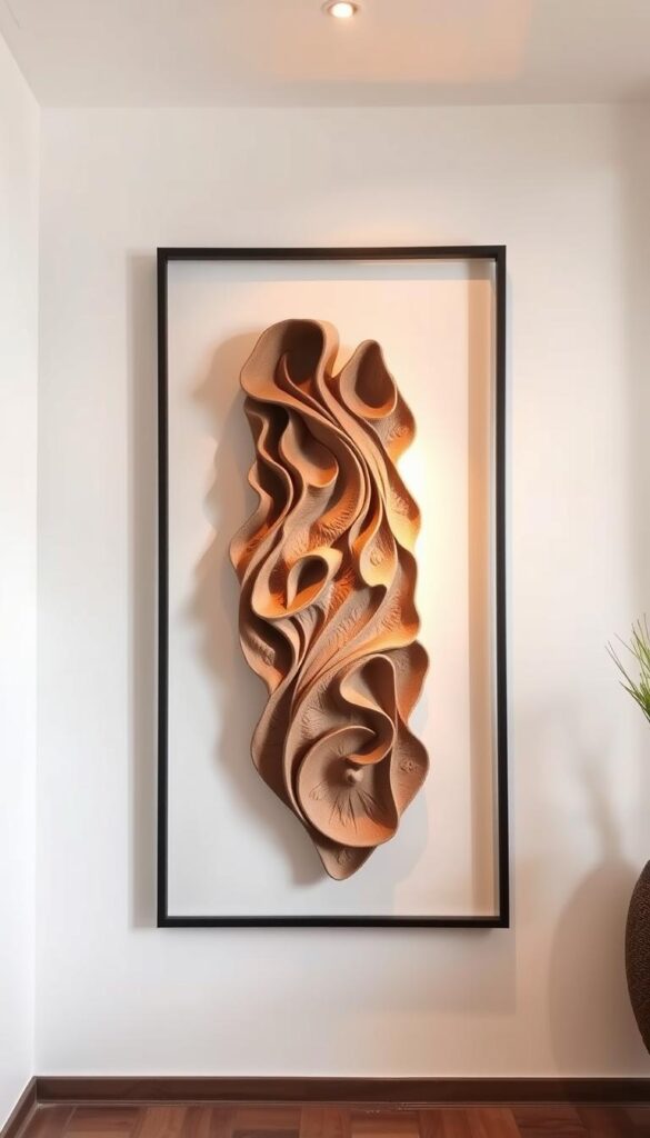 handmade clay art wall decor