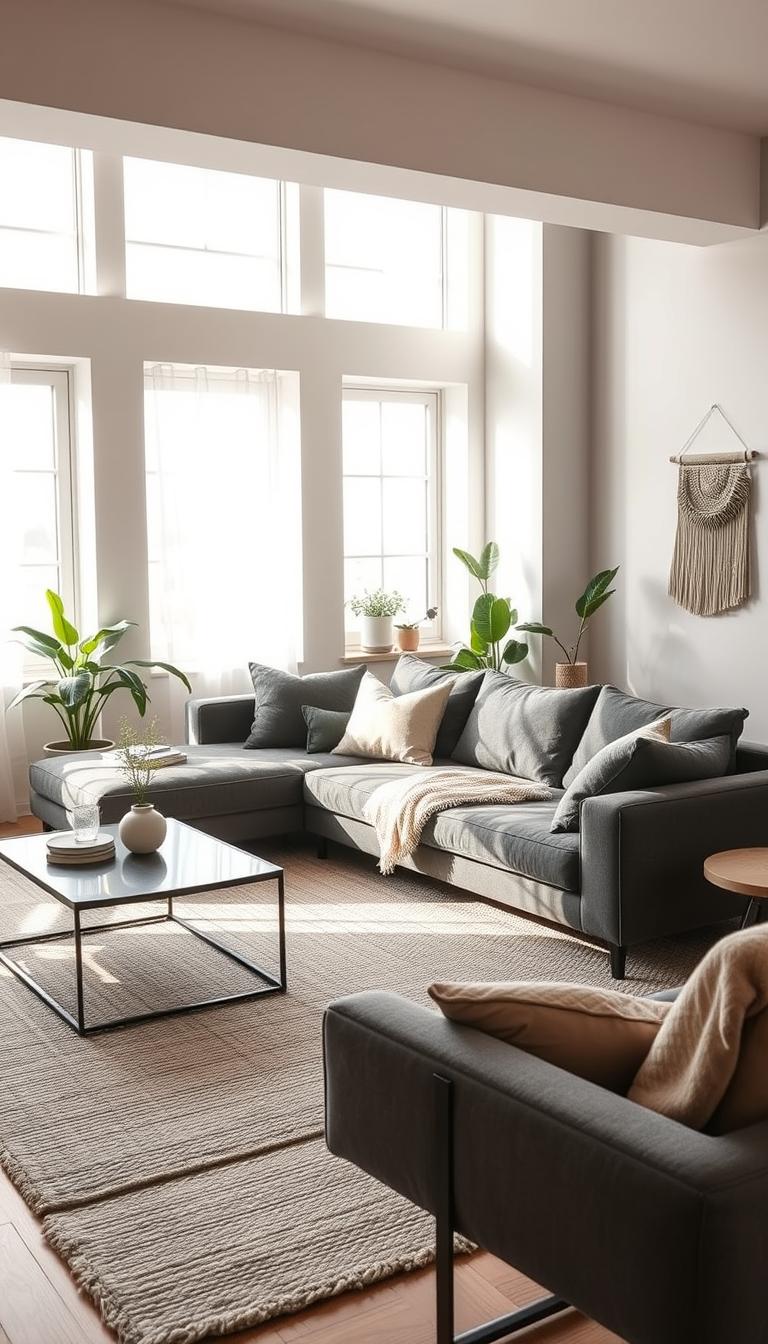 inspirational grey sofa settings