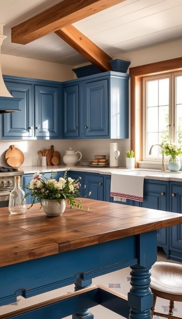 French blue kitchen