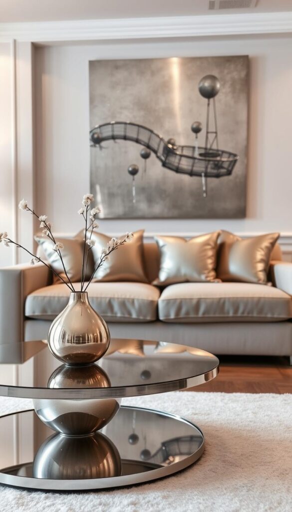 metallic decor