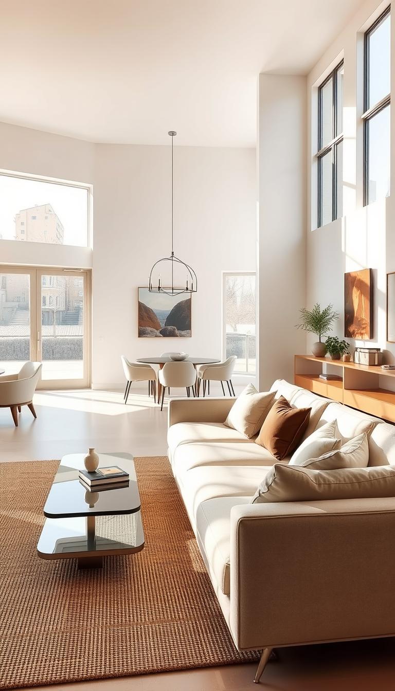 open concept living room